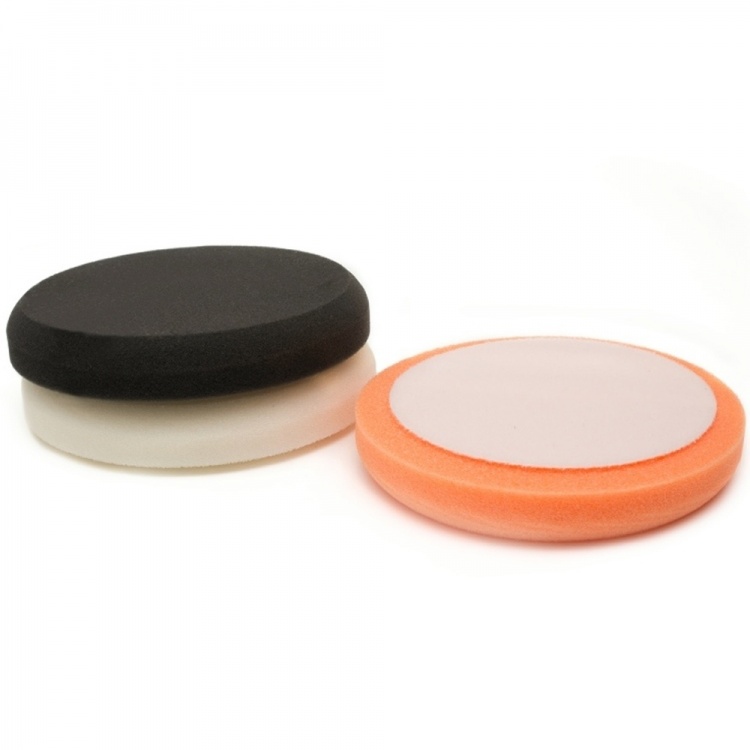 Quick Fix Hoop & Loop Fastener  25mm Refinishing Pads - Black, White & Orange