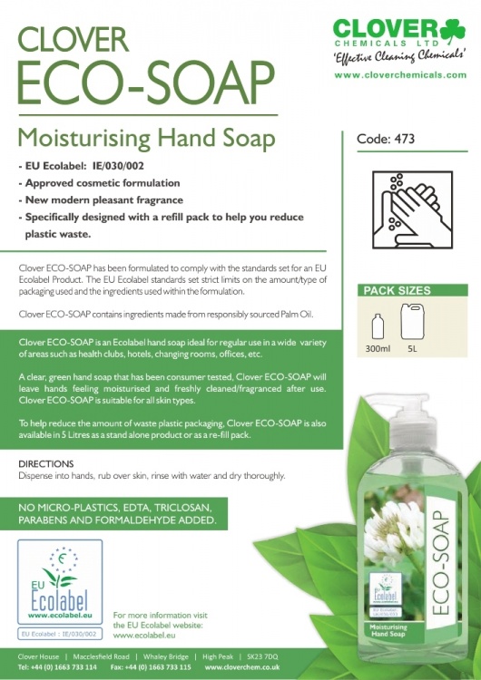 Clover Chemicals Eco Hand Soap 473