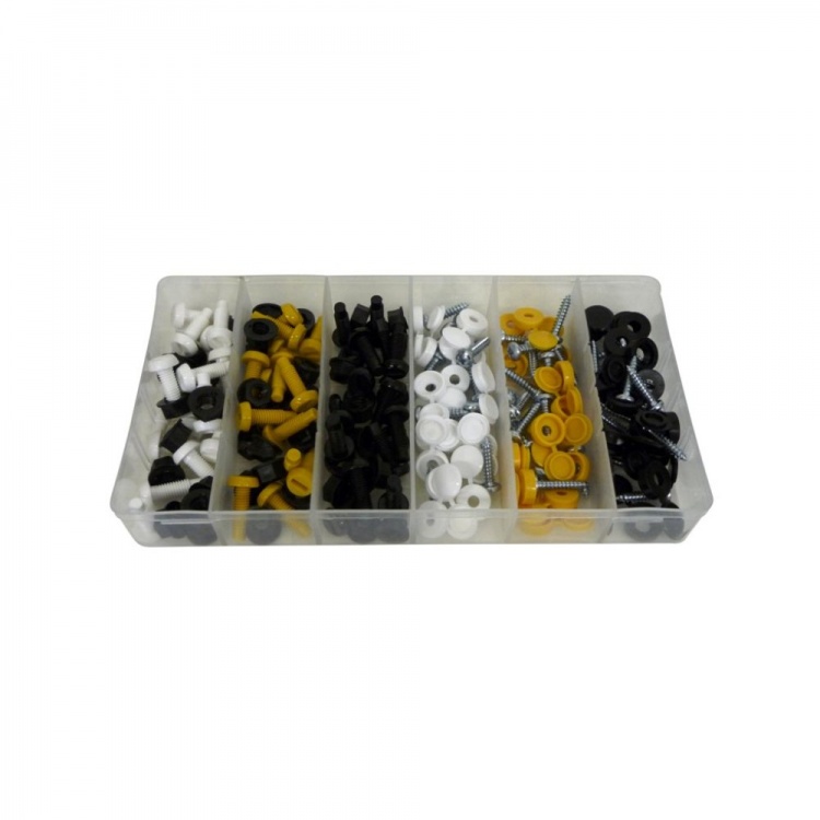 Number Plate Fixings (180)- Budget Assortment Box BB932