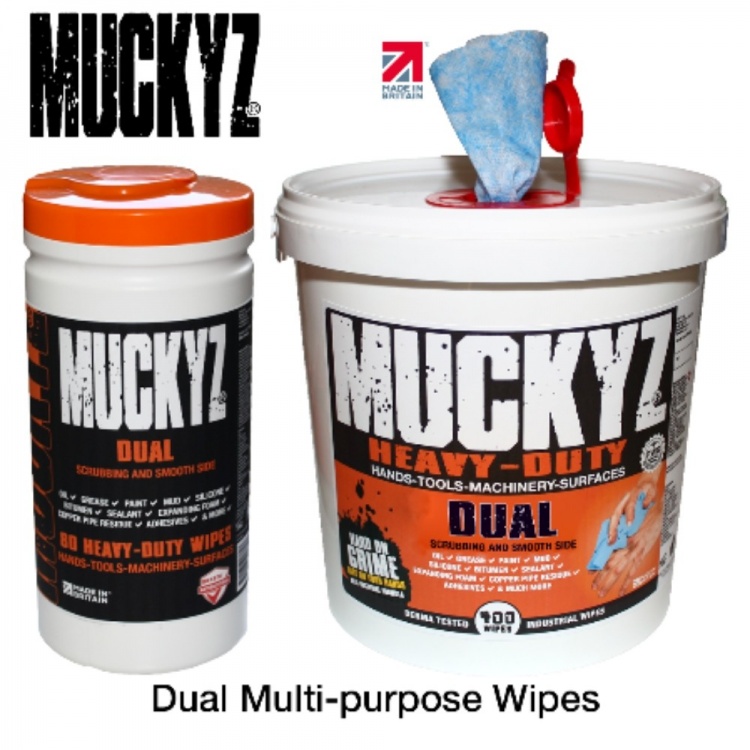 Muckyz Dual Hand, Machinery and Tool Wipes