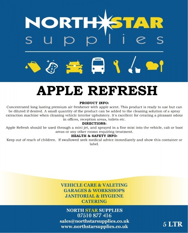 Air Refresh  - Apple, Bubble Gum, Cherry & Cranberry Deodoriser - North Star Supplies