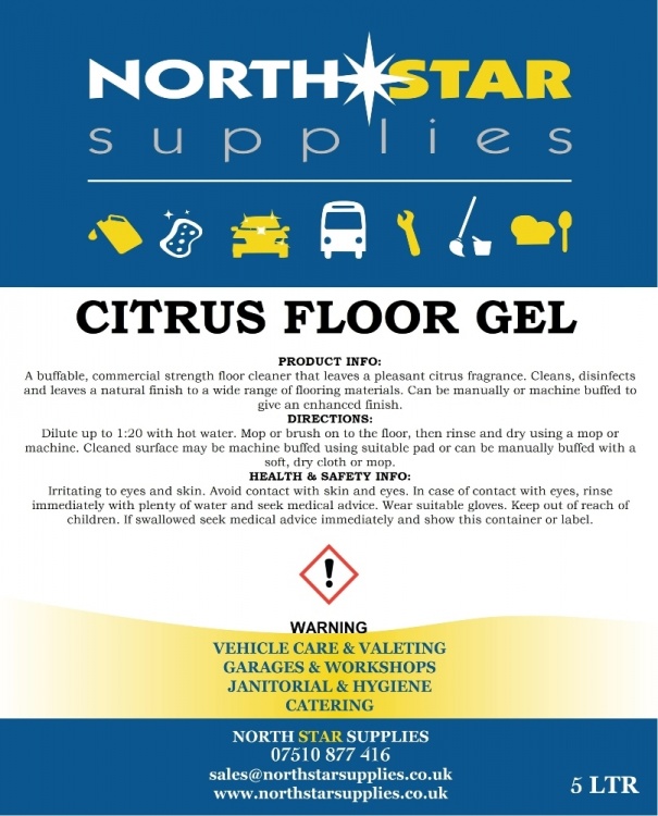 Citrus Floor Gel - North Star Supplies