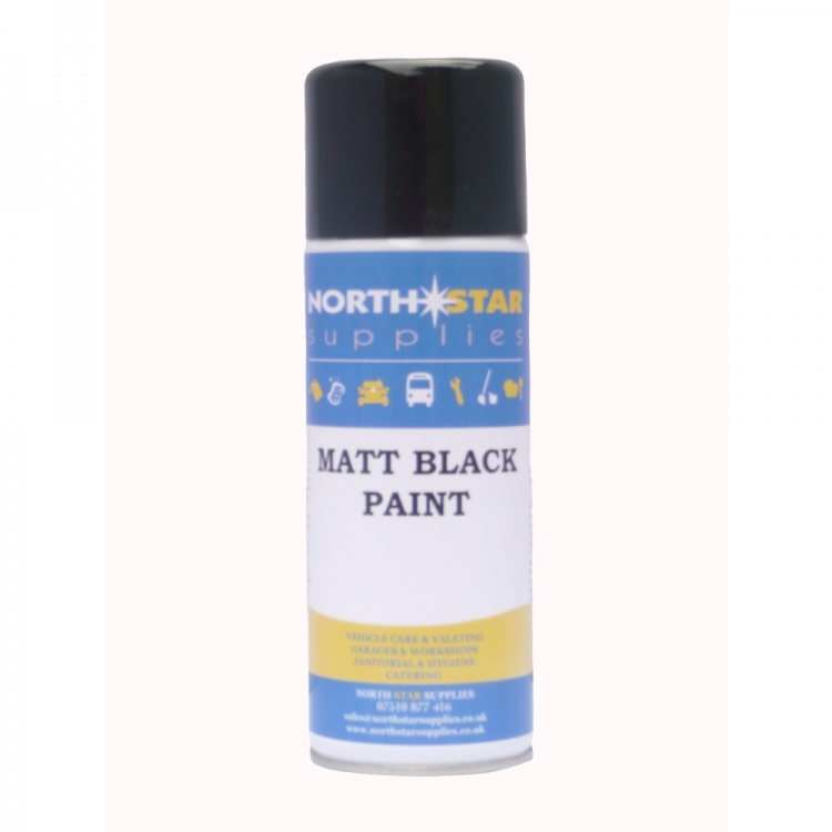 Matt Black Paint 400ml - North Star Supplies