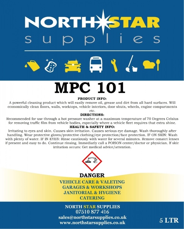 MPC 101 - Multi Purpose Cleaner  - North Star Supplies