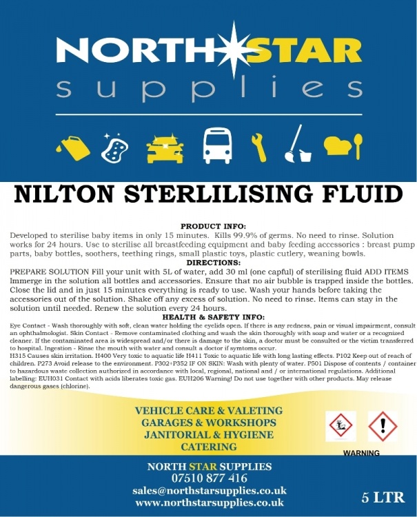 Milton Sterilising Fluid - North Star Supplies