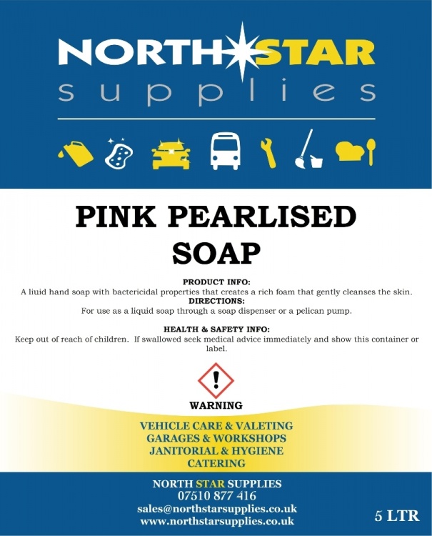 Pink Pearlised Soap - North Star Supplies