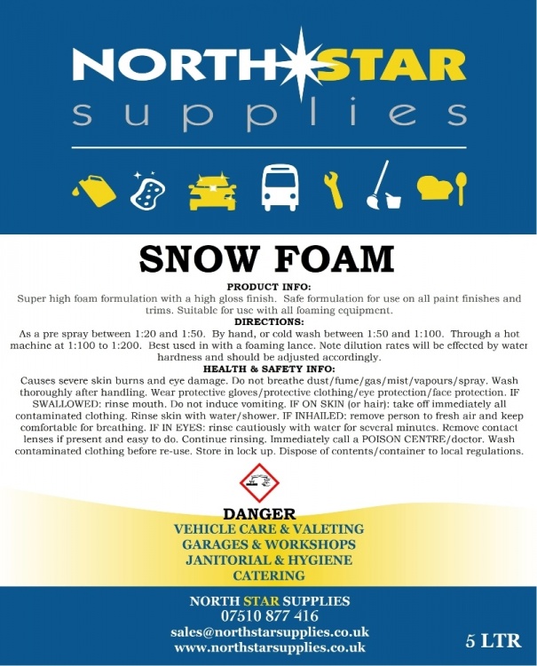Snow Foam TFR (Traffic Film Remover) - North Star Supplies