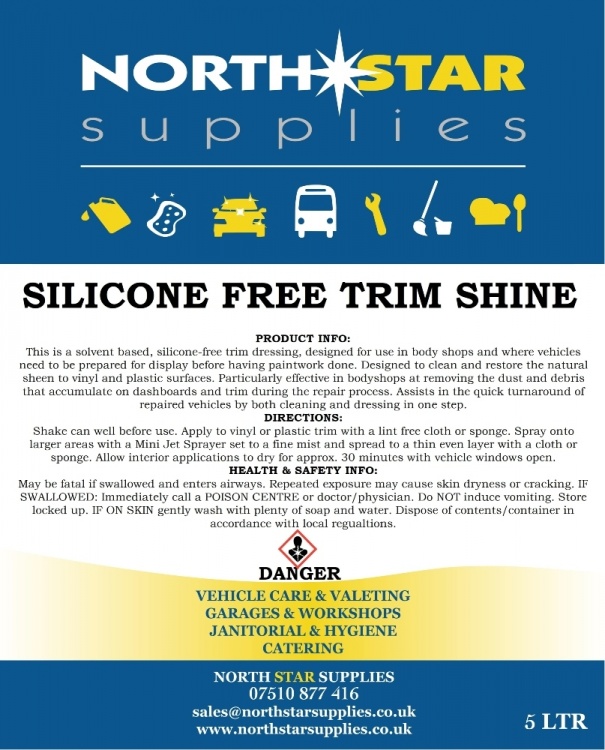 Silicone Free Trim Shine - North Star Supplies