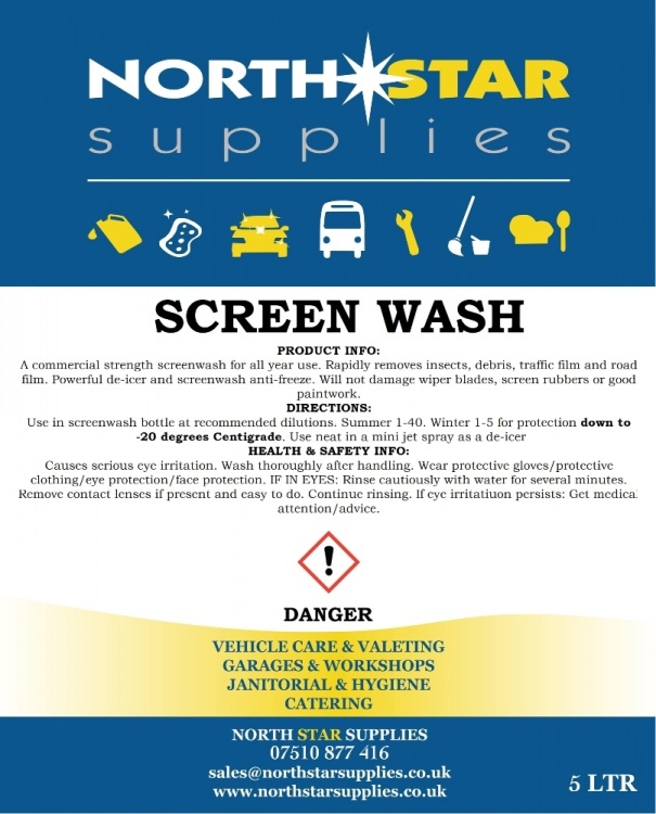 Super Screen Wash - Minus 20 - North Star Supplies