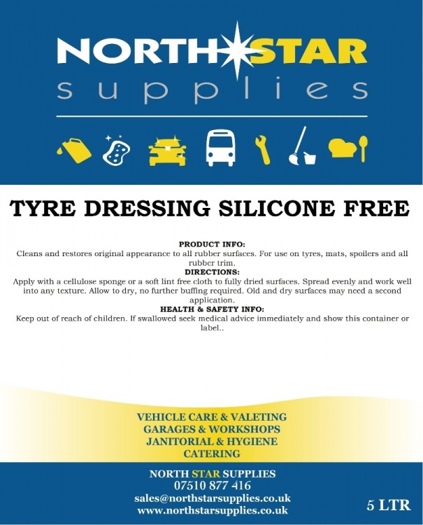 Silicone Free Tyre Dressing - North Star Supplies