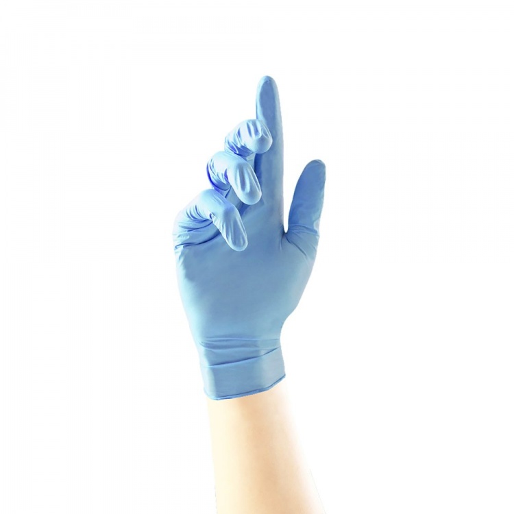 Unigloves  Blue Pearl  Blue Nitrile Gloves (100  Per Box)