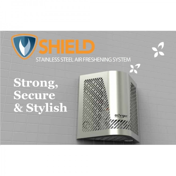 Oxy-Gen Shield  60 Day Dispenser  Anti-Vandal Stainless Steel Unit
