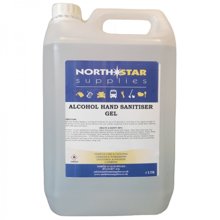Alcohol Hand Sanitiser Gel  - North Star Supplies
