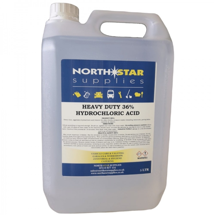 Heavy Duty 36% Hydrochloric  Acid - Brick Acid - Muriatic Acid  - North Star Supplies