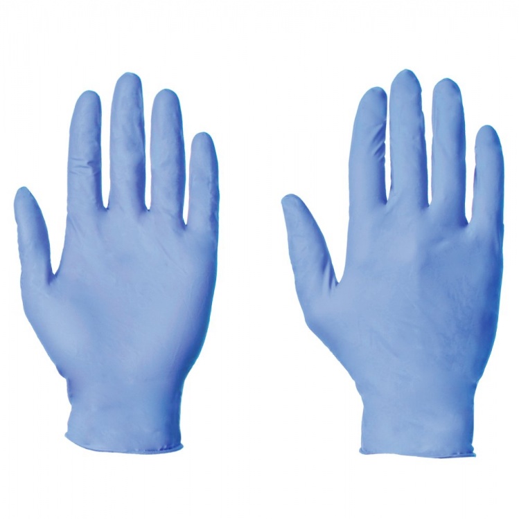 10 x 100 Nitrile Powder Free Blue Commercial Gloves