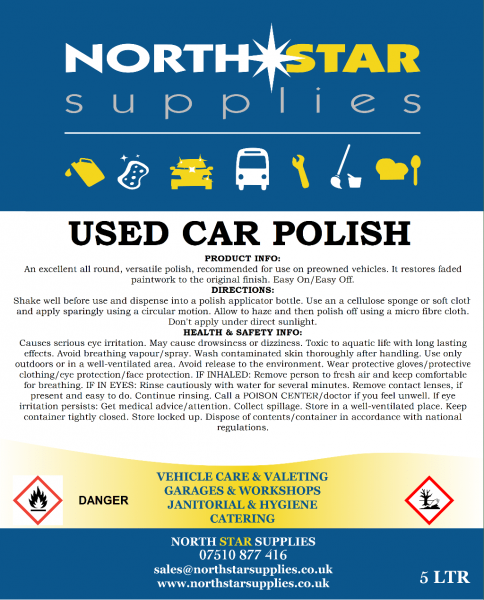 Used Car Polish - North Star Supplies